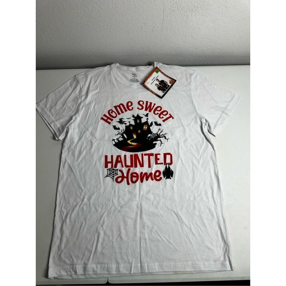 NWT WinWin Home Sweet Haunted Home Cotton Blend Unisex T-shirt Size XL
